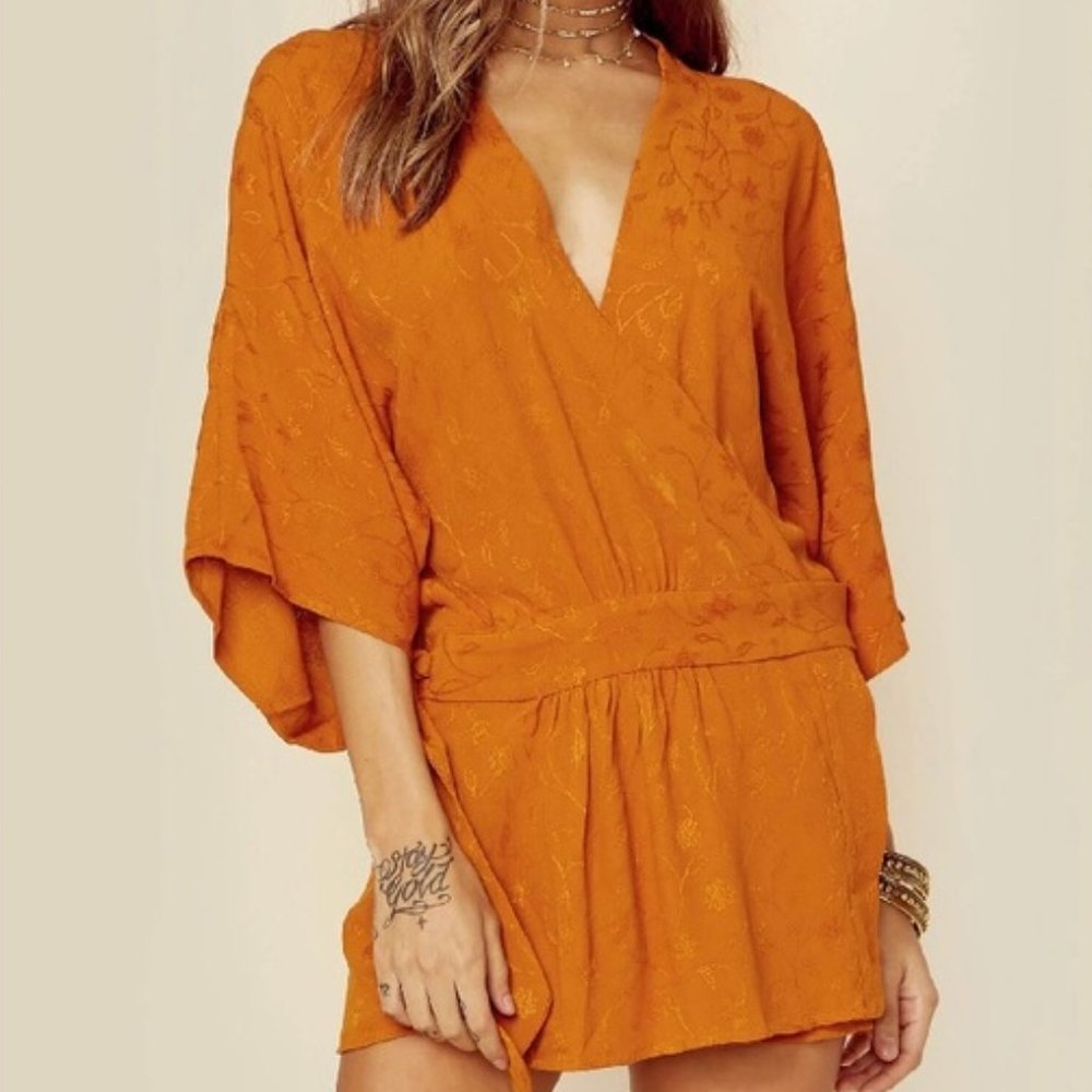 Tru Blu Elle Kimono in Burnt Orange size XS